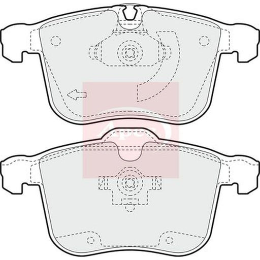 Apec Front Brake Pad Set PAD1358