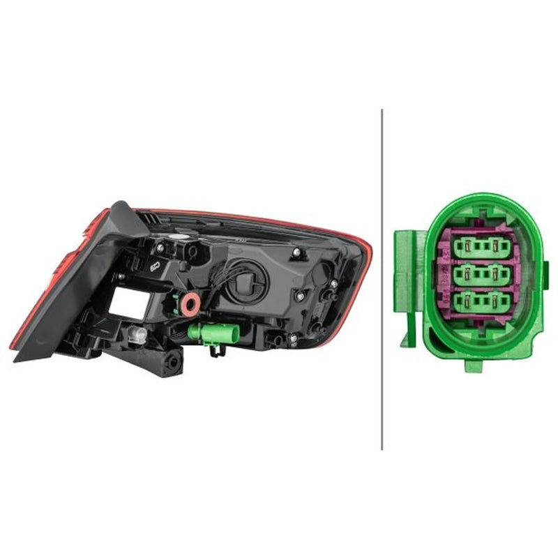 Hella Tail Light / Lamp LED Left fits Audi A3 2012-2020 1.0 1.2 1.4 1.5 1.6 1.8
