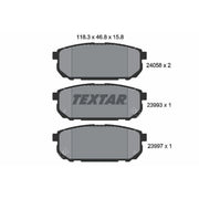 Textar Rear Brake Pad Set 2405801