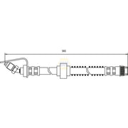 NAPA Brake Hydraulic Hose Line inner NBH1413