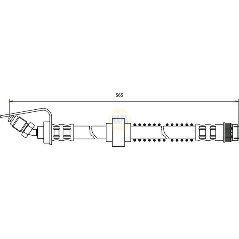 NAPA Brake Hydraulic Hose Line inner NBH1413