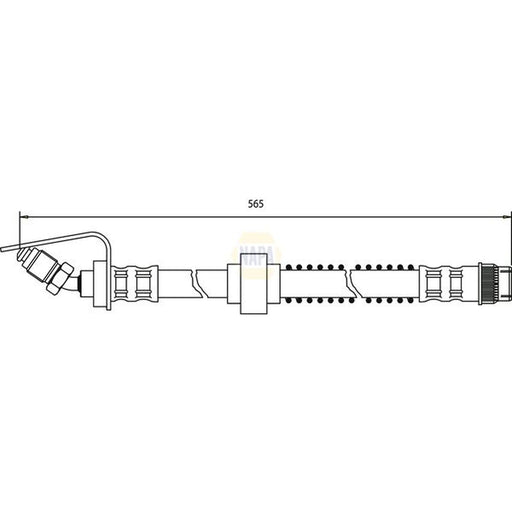 NAPA Brake Hydraulic Hose Line inner NBH1413