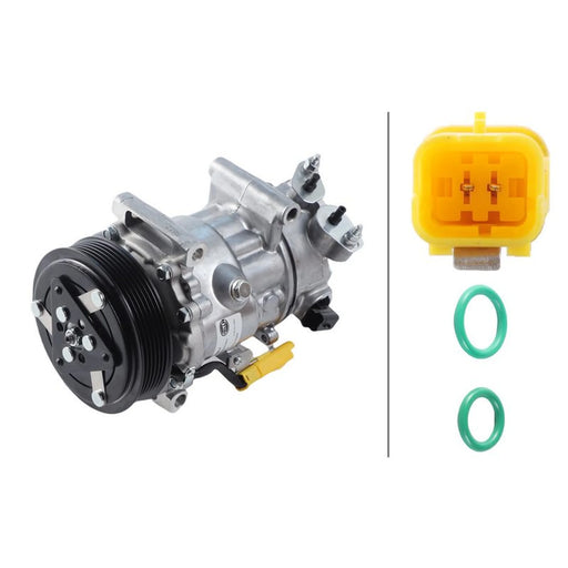 Hella Air Conditioning Compressor fits Citroën Berlingo Box Body 2008-2021 1.6