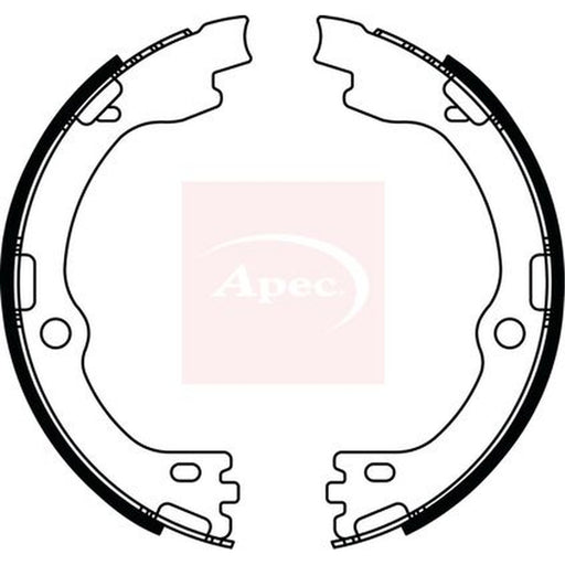 Apec Parking Brake Shoe Set fits Kia Sorento III 2015-2020 2.2