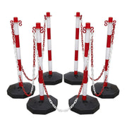 Sealey Red/White Post & Chain Kit 25m RWSBKIT Sealey - Dynamic Drive
