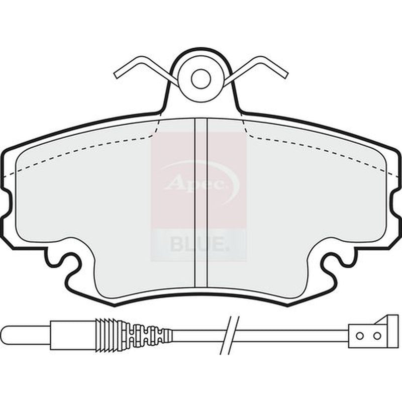 Apec Front Brake Pad Set fits Dacia Logan 2006 on 1.2 1.6