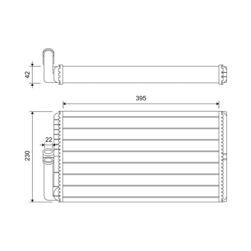 Valeo Heater Matrix Core Heat Exchanger 811645