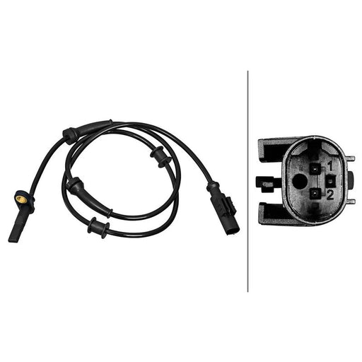 Hella ABS Wheel Speed Sensor Rear fits Citroën Relay III 2006-2023 2.0 2.2 3.0