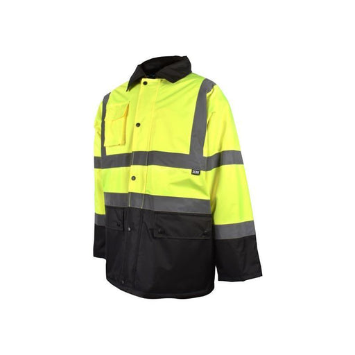 Scan Hi-Vis Yellow/Black Motorway Jacket - XL (48in) Scan - Dynamic Drive