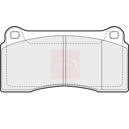 Apec Front Brake Pad Set fits Daimler Daimler Xj 1997-2003 4.0
