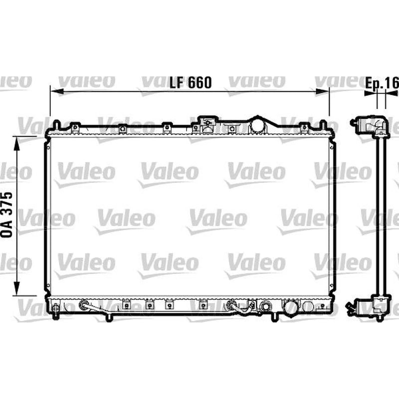 Valeo Engine Radiator 731648