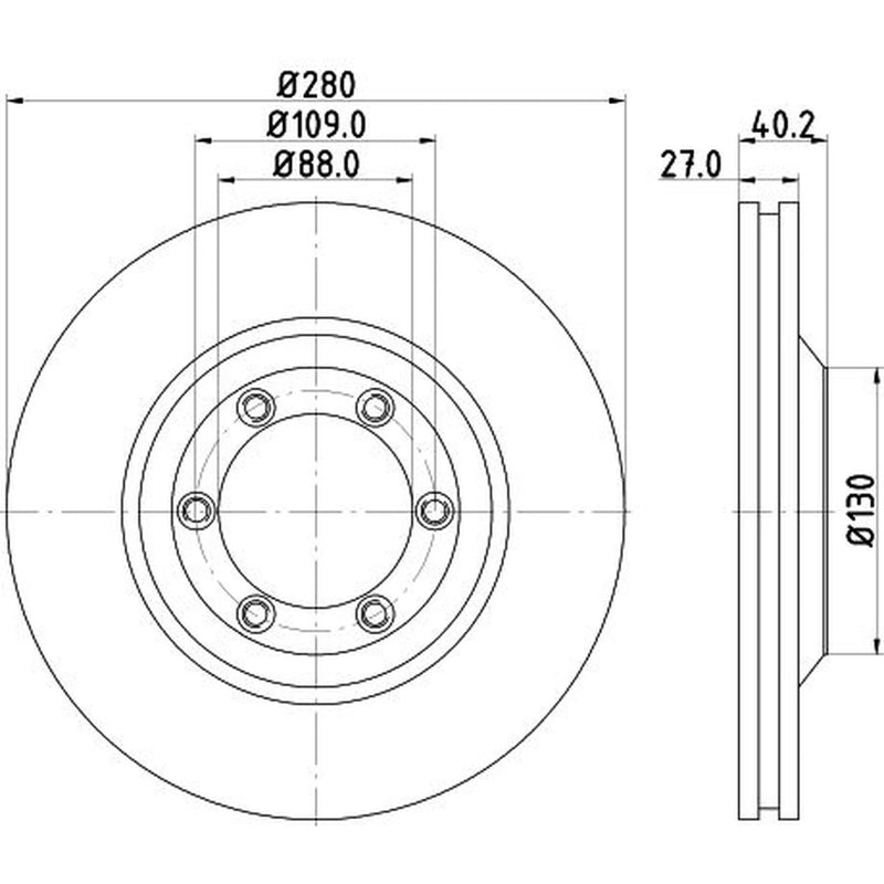 Mintex Front Brake Discs & Pads fits Isuzu Rodeo I 2002-2012 2.5 3.0
