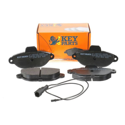 Key Parts 4 x Front Brake Pad Set fits Fiat 500 2007 on 1.2
