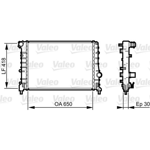 Valeo Engine Radiator 734283
