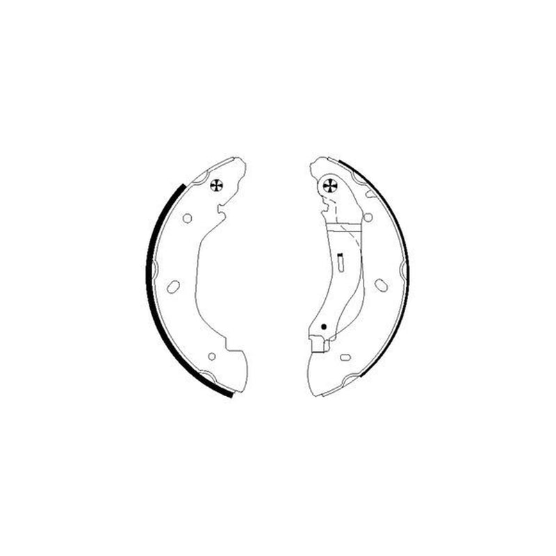 Mintex Brake Shoe Set Axle Kit fits Ford Transit 2000-2014 2.0 2.2 2.3 2.4