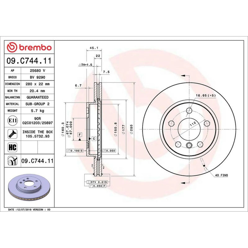 Brembo Front & Rear Brake Discs & Pads fits Mini Mini 2015 on