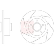 Apec Rear Brake Slotted Discs & Pads fits Renault Megane III 2008-2016 2.0
