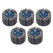 Sealey 80 x 40mm Abrasive Flap Wheel on 6mm Shaft 80Grit - Pack of 5 FW8040805 Sealey - Dynamic Drive