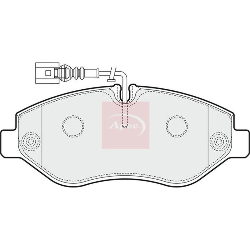 Apec Front Brake Pad Set fits Nissan Cabstar 2006-2013