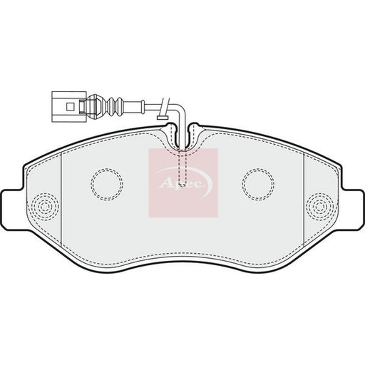 Apec Front Brake Pad Set fits Nissan Cabstar 2006-2013