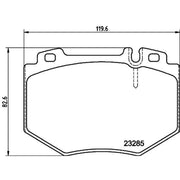 Mintex Front Brake Pad Set fits Mercedes-Benz S-Class 1998-2005