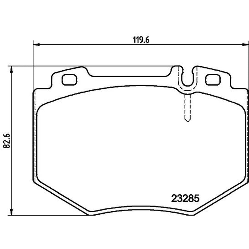 Mintex Front Brake Pad Set fits Mercedes-Benz S-Class 1998-2005