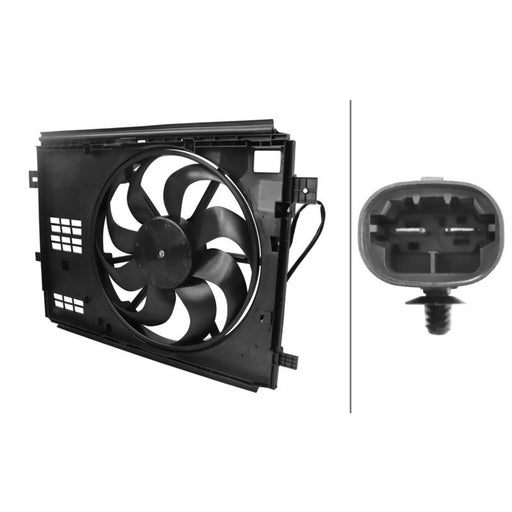 Hella Engine Cooling Fan fits Citroën Berlingo 2018-2019 1.2 1.5 1.6