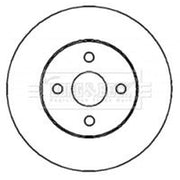 Borg & Beck Front & Rear Brake Discs & Pads fits Toyota Corolla 2001-2007