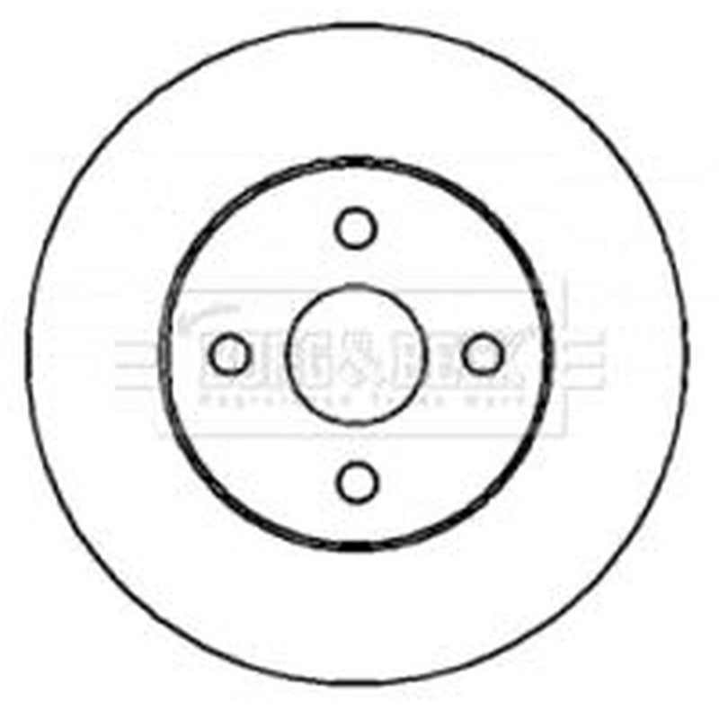 Borg & Beck Front & Rear Brake Discs & Pads fits Toyota Corolla 2001-2007