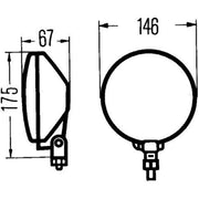 Hella Beacon Lamp Blue H Sw 2X 2XD 2XD 003 410-301 KDWHLO9135 2XD 003 410-301