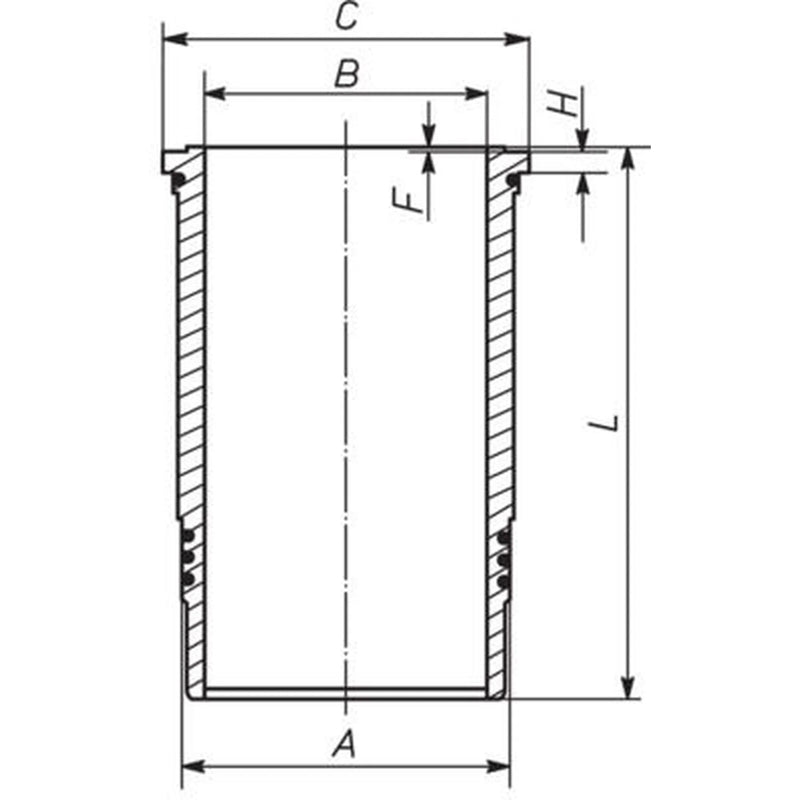 Mahle Engine Cylinder Liner Sleeve 125mm