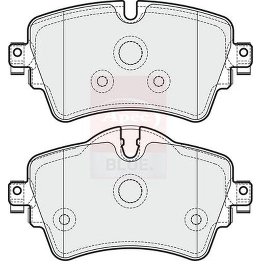 Apec Front Brake Pad Set fits BMW 2 Active Tourer 2013-2021