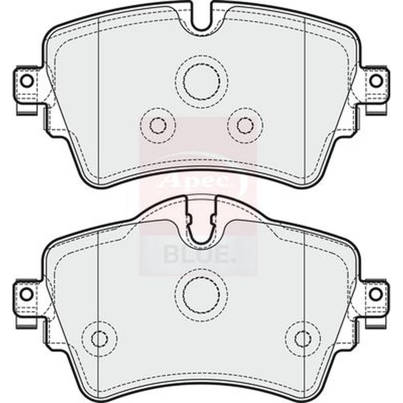 Apec Front Brake Pad Set fits BMW 2 Active Tourer 2013-2021