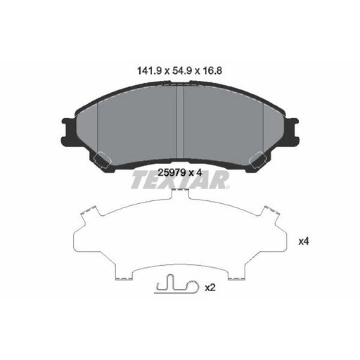 Textar Front Brake Pad Set 2597901