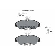 Textar Front Brake Pad Set 2360301