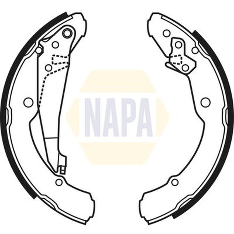 NAPA Brake Shoe Set Axle Kit fits Seat Inca 1995-2003 1.4 1.9