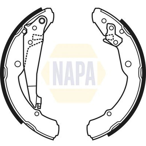 NAPA Brake Shoe Set Axle Kit NBS1036