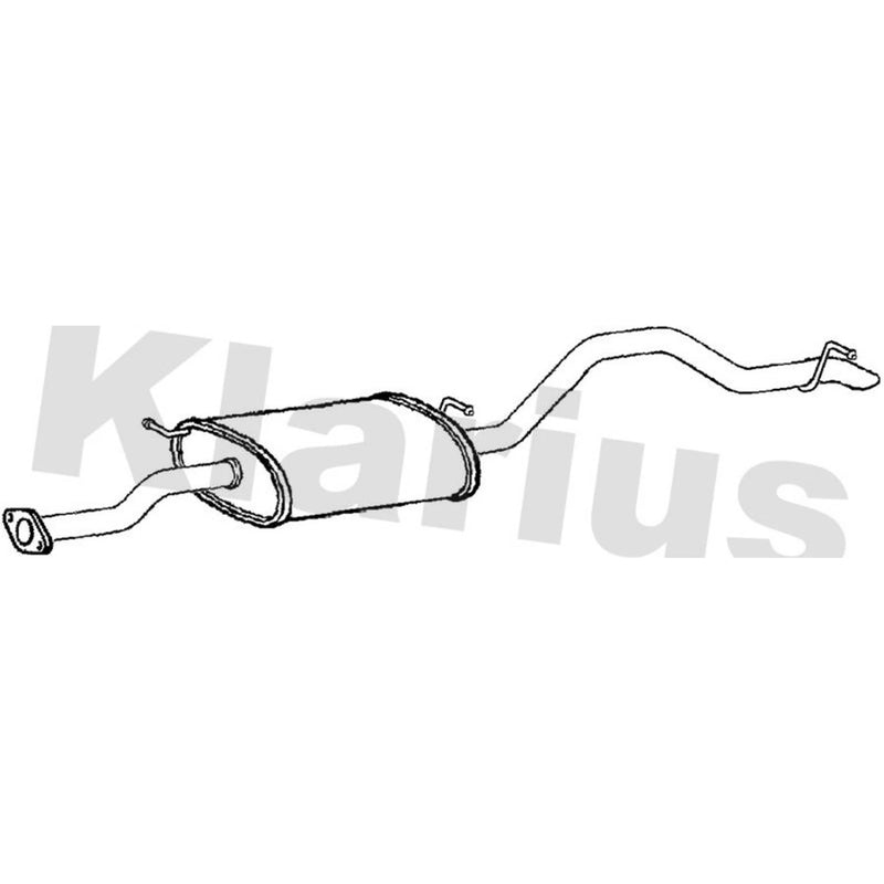 Klarius Box With Tail Pipe Rear fits Isuzu Rodeo I 2002-2012 3.0