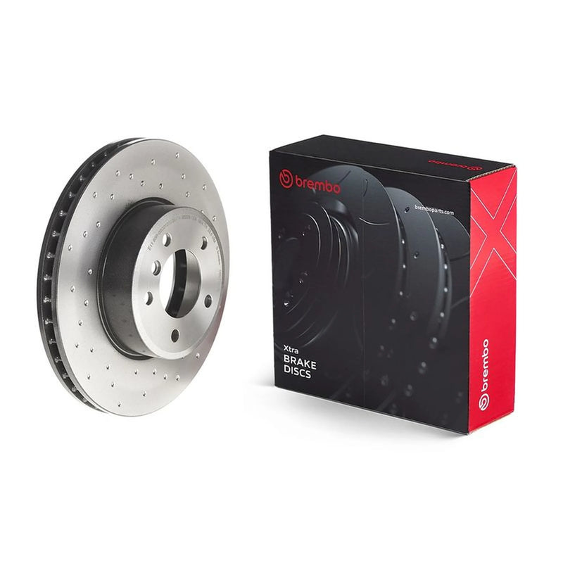 Brembo Xtra Front Brake Perforated/Vented Discs & Pads fits BMW 5 2003-2010