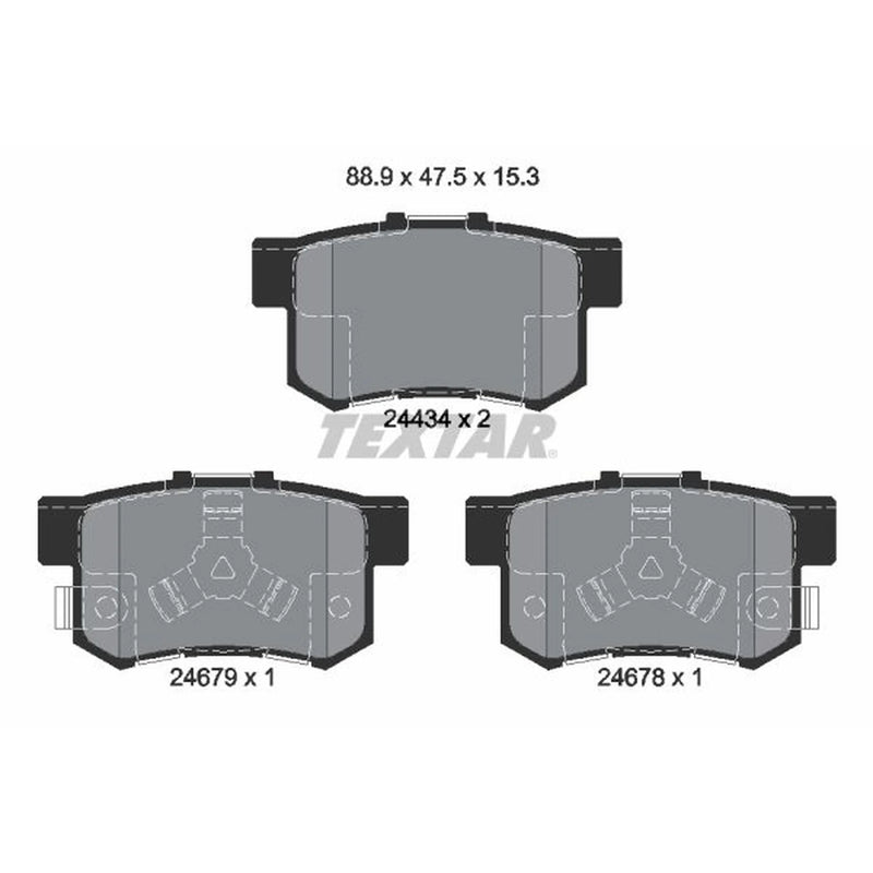 Textar Brake Pad Set 2443402