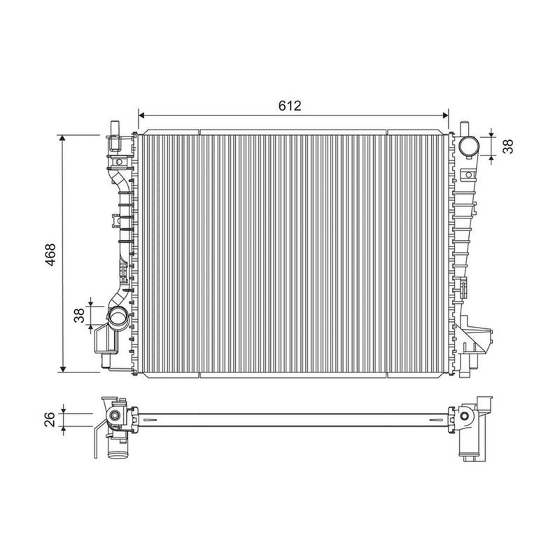 Valeo Engine Radiator 734786