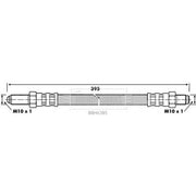 Borg & Beck Brake Hydraulic Hose Line Rear Right BBH6385