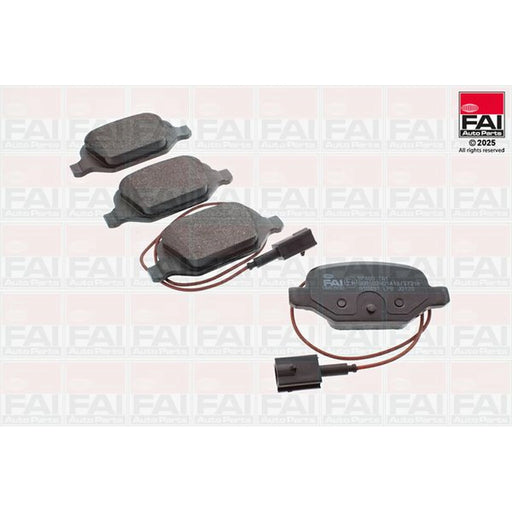 FAI Rear Brake Pad Set fits Abarth 500 / 595 / 695 2008 on 1.4