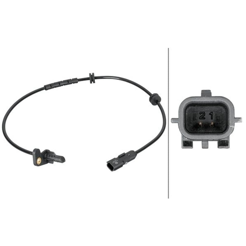 Hella ABS Wheel Speed Sensor Rear Left fits Renault Captur I 2013-2019