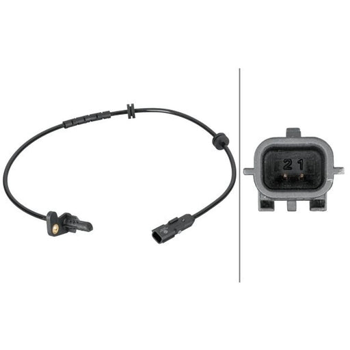 Hella ABS Wheel Speed Sensor Rear Left fits Renault Captur I 2013-2019