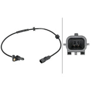 Hella ABS Wheel Speed Sensor Rear Left 6PU 012 806-881