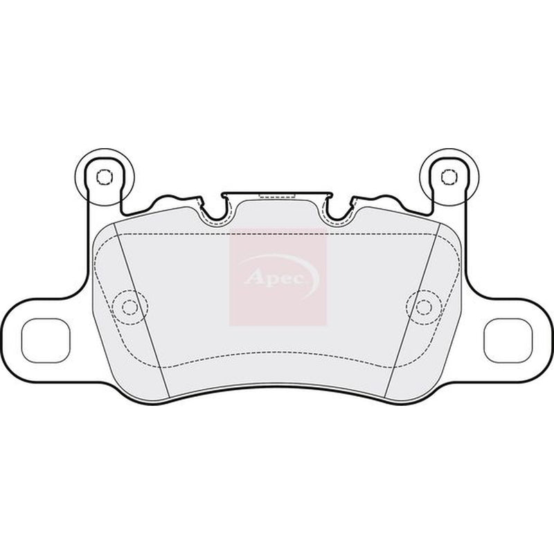 Apec Rear Brake Pad Set fits Bentley Continental 2017-2019 4.0 6.0