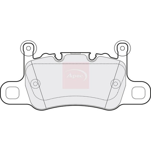 Apec Rear Brake Pad Set fits Bentley Continental 2017-2019 4.0 6.0