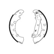 Mintex Brake Shoe Set Axle Kit fits Ford Courier Hatchback 1998-2002 1.4
