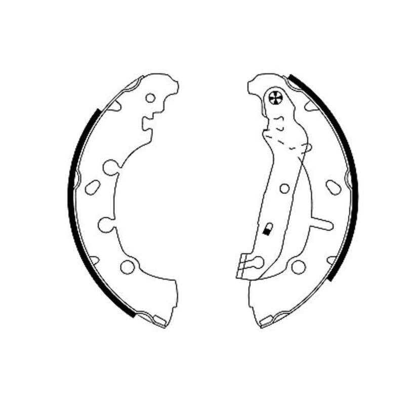 Mintex Brake Shoe Set Axle Kit fits Ford Courier Hatchback 1998-2002 1.4